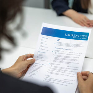 CV first impression check