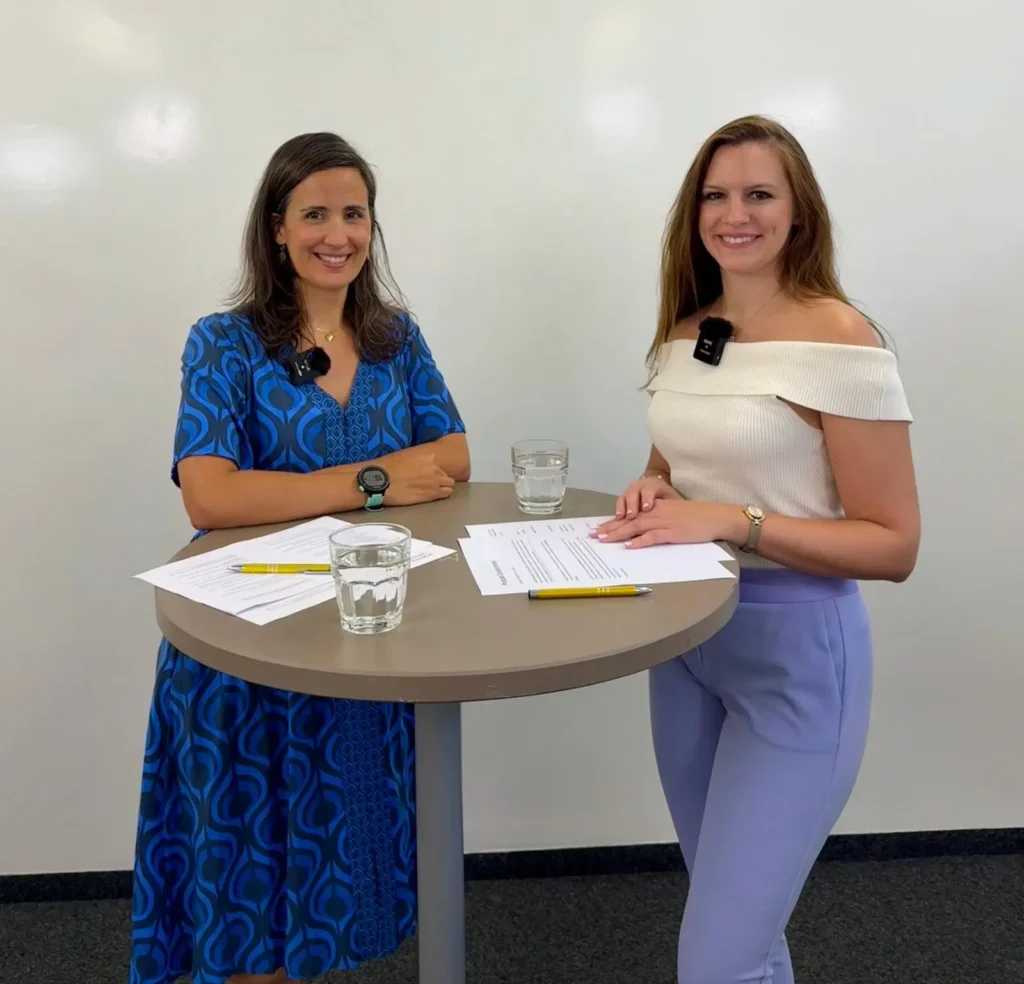 Andreia Fernandes from SEABRAND and Portfolio Career Institute and Anya Eigenmann from Happy 2 Be Podcast