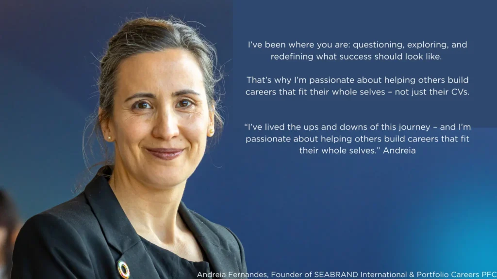 Andreia Fernandes giving a Promise on her Course of POrtfoliocareers